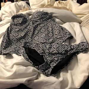 Converse strapless two piece swim suit